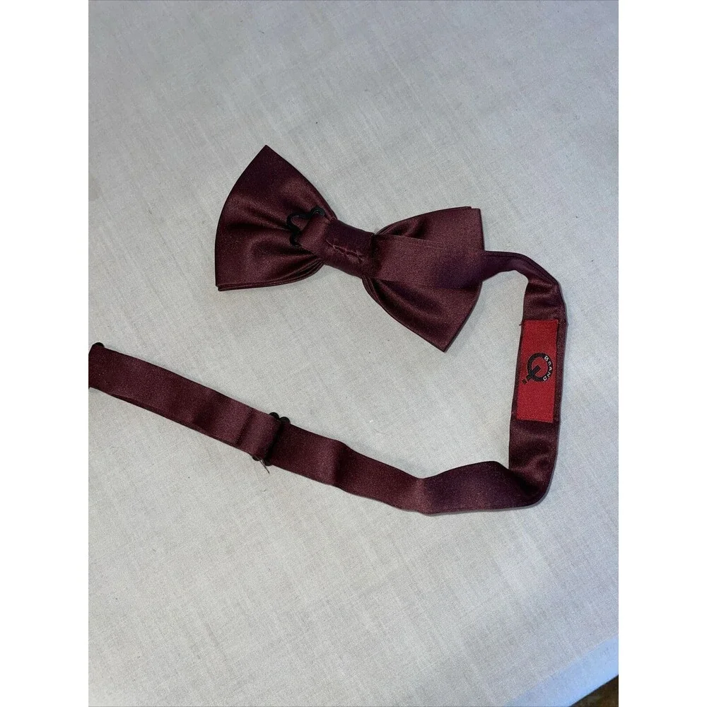 Brand Q Cummerbund Tie Handkerchief Men’s Model CB10-TT Raspberry For Tuxedo